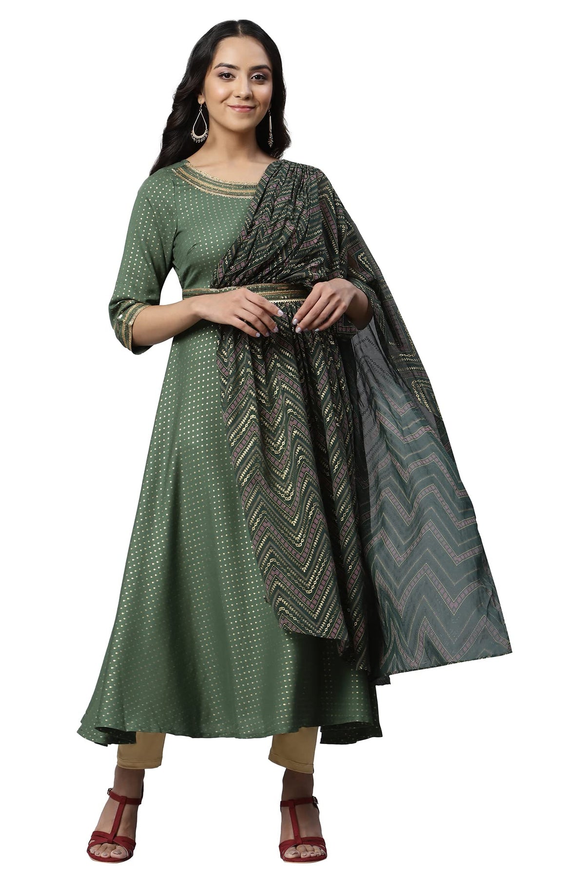 Aurelia Women Eden Geometric Printed Straight Kurta_22Aua13495-505267_S