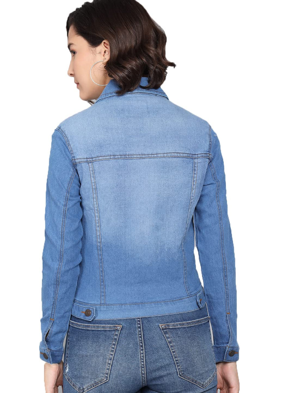 Kotty Blue Full Sleeve Solid Women Jacket (Blue,34)