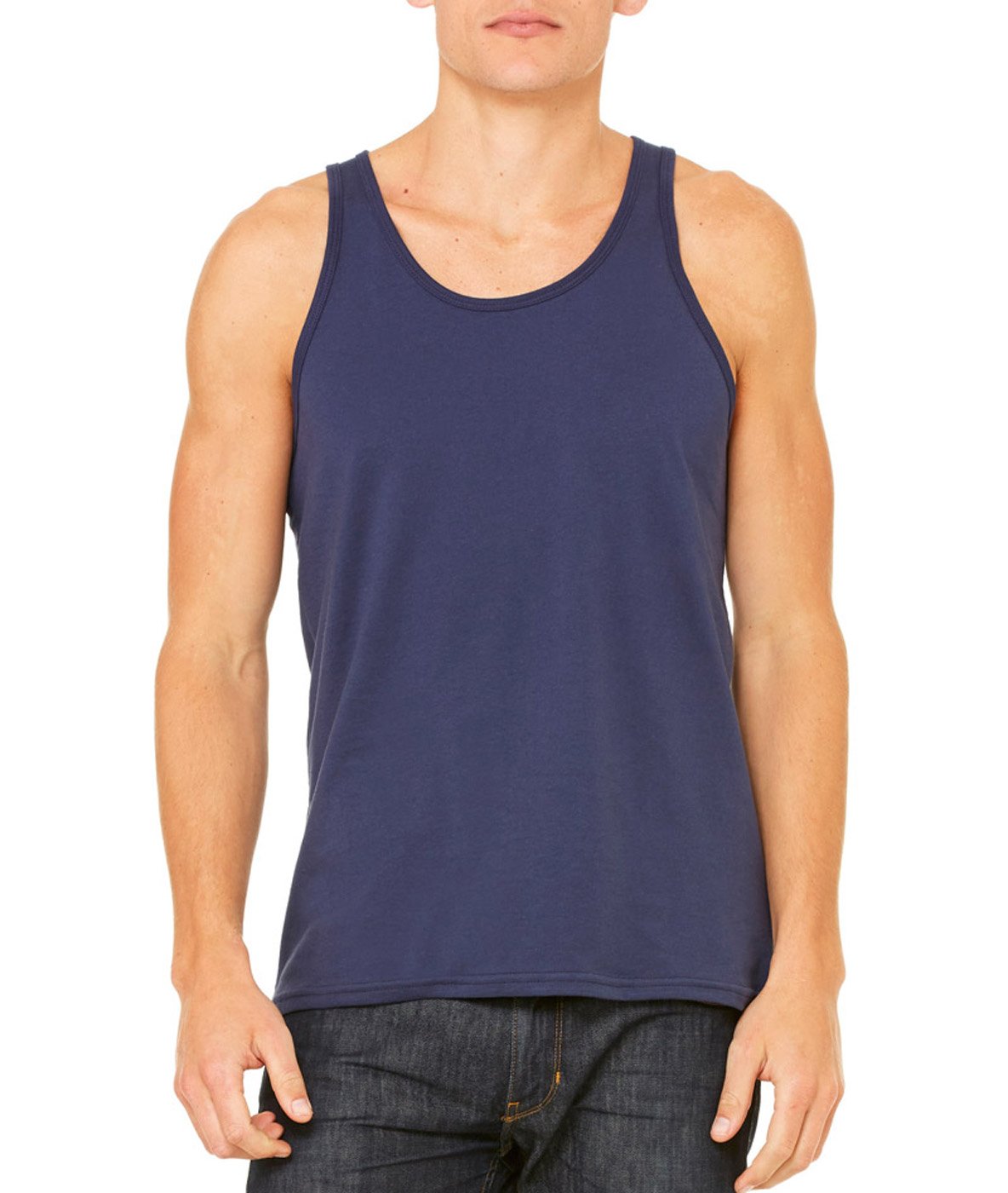 Unisex Jersey Tank - NEON BLUE - XS(D0102H7WAXJ)