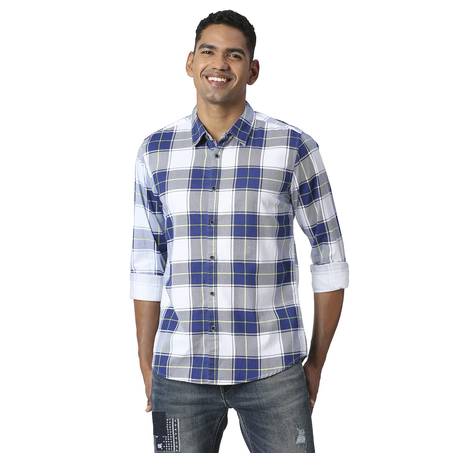 Pepe Jeans MenS Regular Fit Shirt (Pm308095595L_Navy