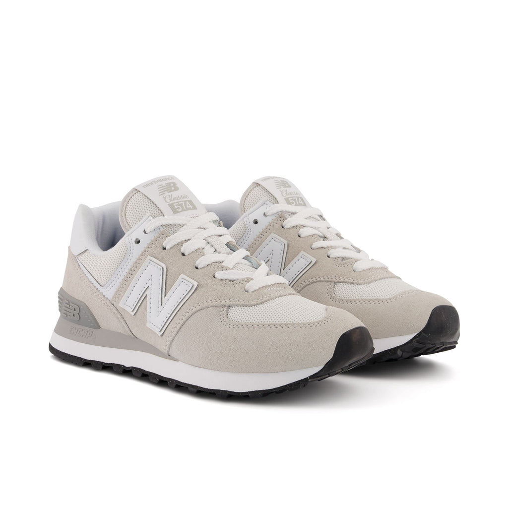 New Balance Women's 574 Core Sneaker, Nimbus Cloud/White, 9.5 Wide