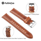 Fullmosa 20mm Treen Gradient Color Tanned Leather Watch Bands Compatible with Samsung Galaxy Watch 5 40mm 44mm/Pro 45mm,Galaxy W