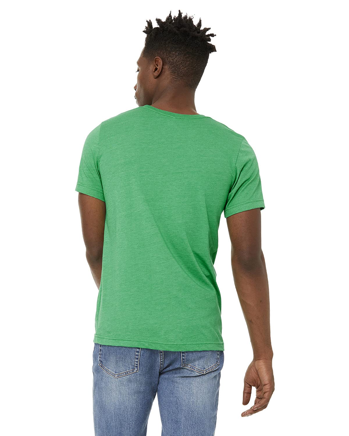 Unisex Sueded T-Shirt - HEATHER RED - XS(D0102H7KEU8)