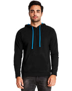 Next Level Unisex French Terry Pullover Hoody XL BLACK/ TURQUOISE