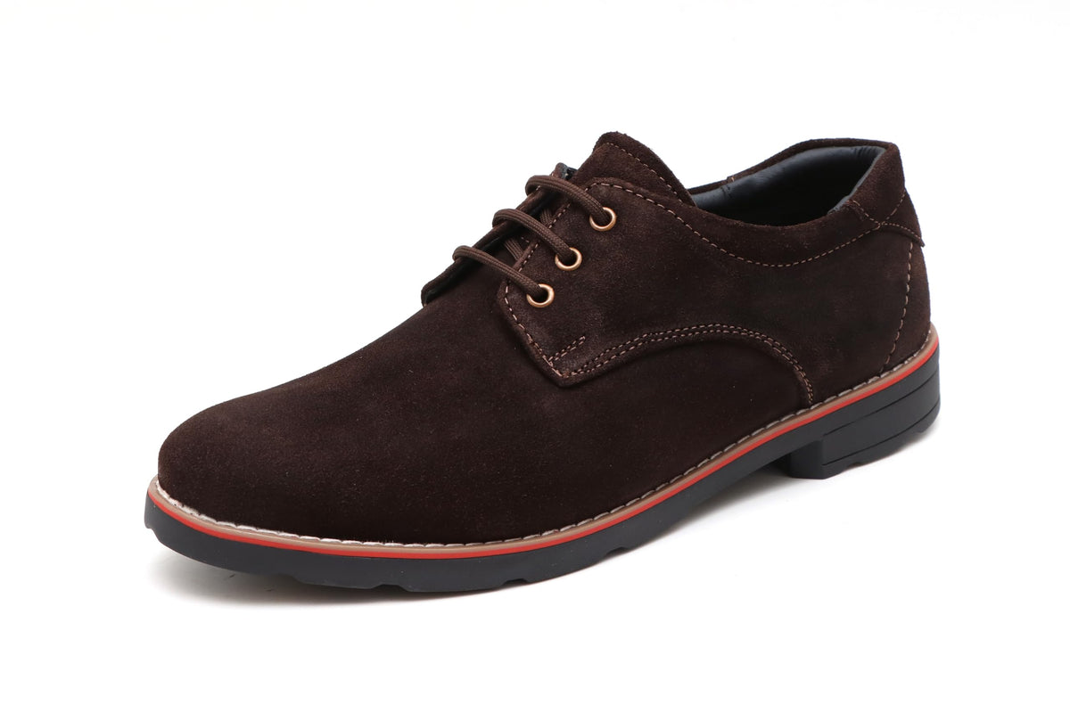 ARAMISH Brown Suede Leather Lace Up Formal Shoes for Men  9 UK 9