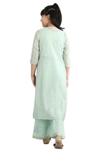 Aurelia Green Kurta-Tights Girls Set