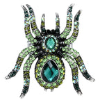 YACQ Women's Spider Stretch Rings Fit Finger Size 6.5 To 9 - Elastic Soft Band Perfect for Arthritis - Silk Scarf Holders - Lead