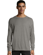 Unisex garment-Dyed Long-Sleeve T-Shirt - BLAcK - S(D0102H7KYP6)
