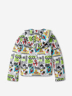 The Souled Store Looney Tunes: Old School Young Girls Long Sleeve Hooded Neck Polyester Puffer Jackets White