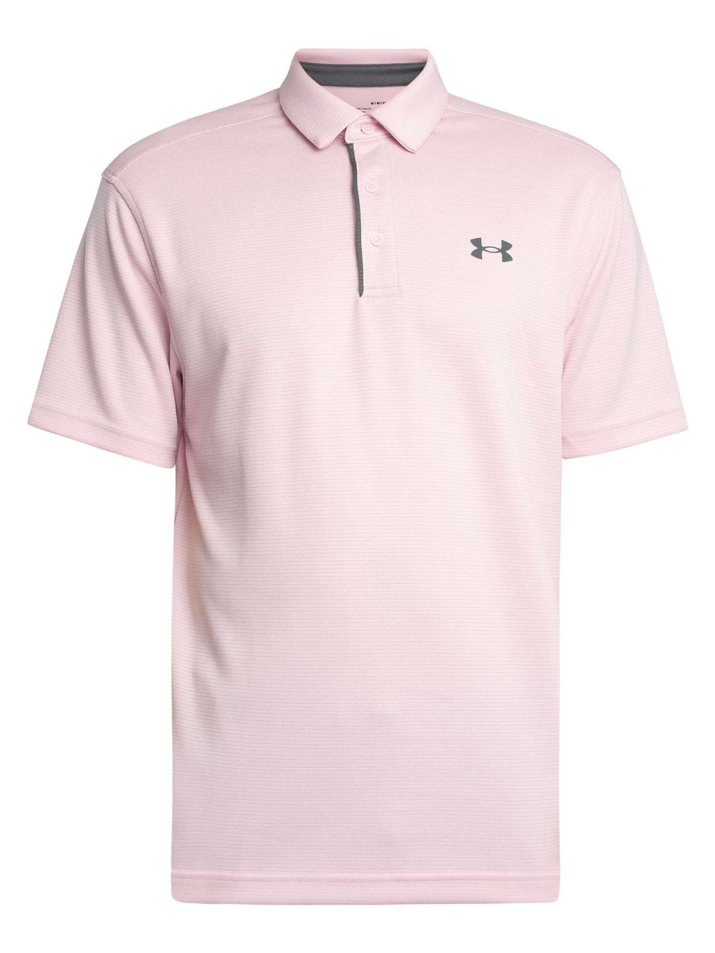 Under Armour Men's Tech Golf Polo, (647) Prime Pink / / Pitch Gray, Large Tall