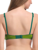 Clovia WomenS Cotton Rich Solid Non-Padded Demi Cup Wire Free T- Shirt Bra
