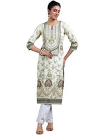 Libas WomenS Crepe Regular Kurta (29253_Beige