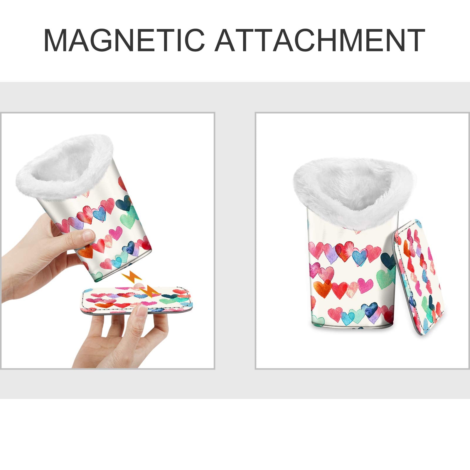 Fintie Plush Lined Eyeglasses Holder, Glasses Stand Case, Anti-scratch Glasses Storage Organizer for Desk, Nightstand, Office, R