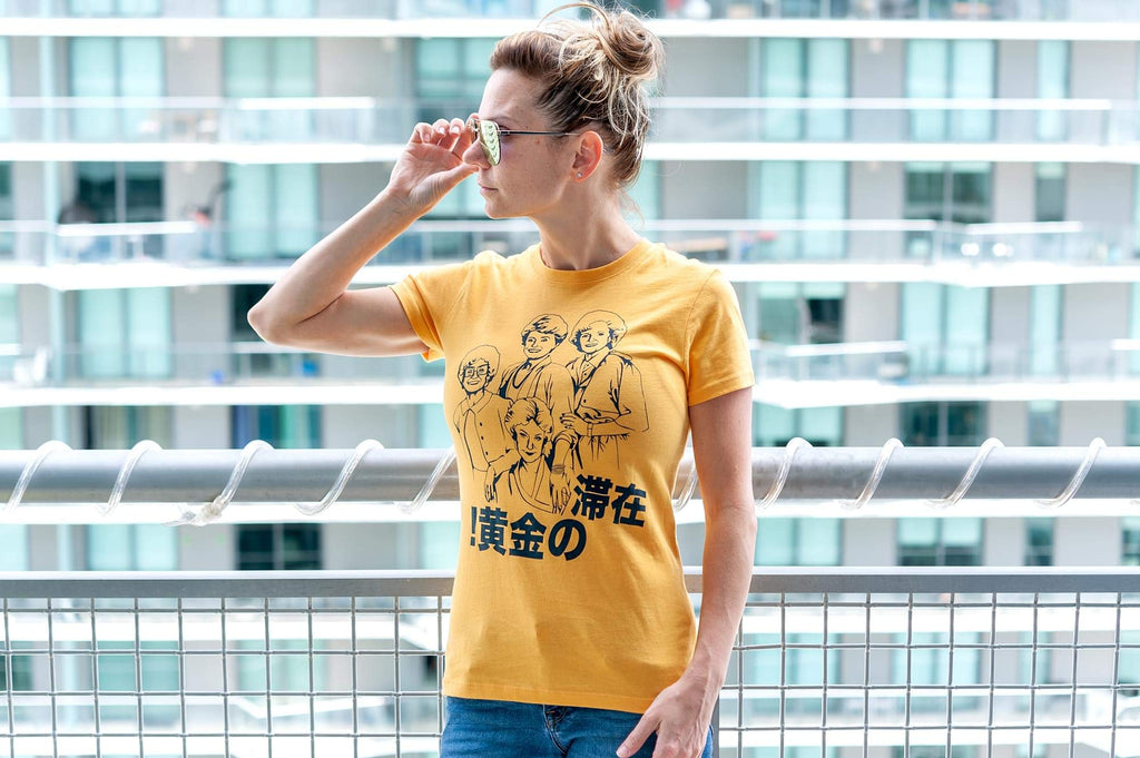 The Golden Girls 'Stay Golden Japan!' Women's Mustard T-Shirt | Large