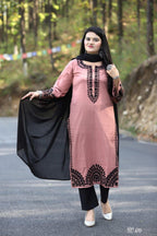 Suppar Sleave Embroidered Salwar Suit For Women Party Kurta Set For Women Modern Ethnic Wear