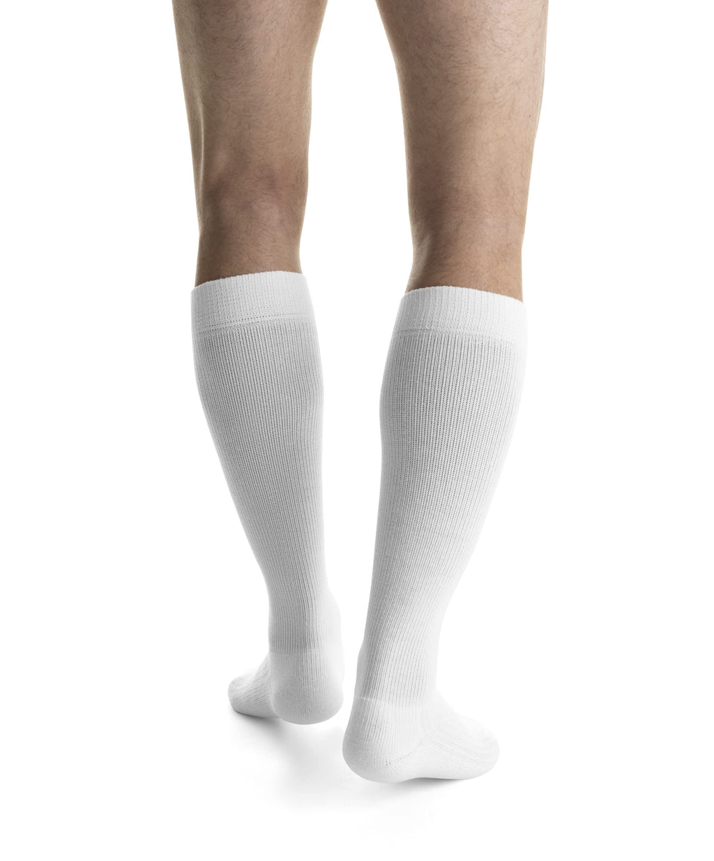 JOBST Activewear 15-20 mmHg Knee High Compression Socks, Large, Cool White
