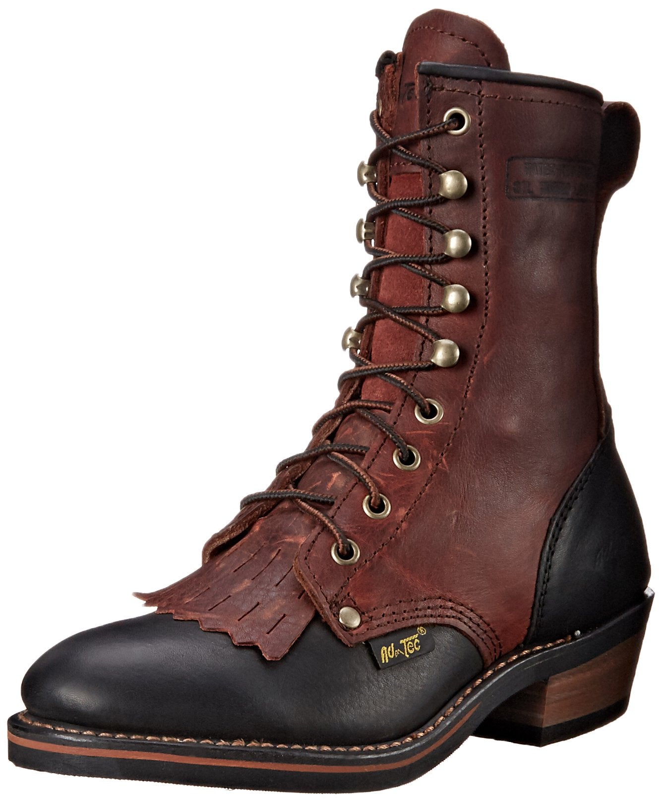 Adtec Women's 8 Packer Dark W Boot, Cherry/Black (Cherry/Black, Numeric_6_Point_5)