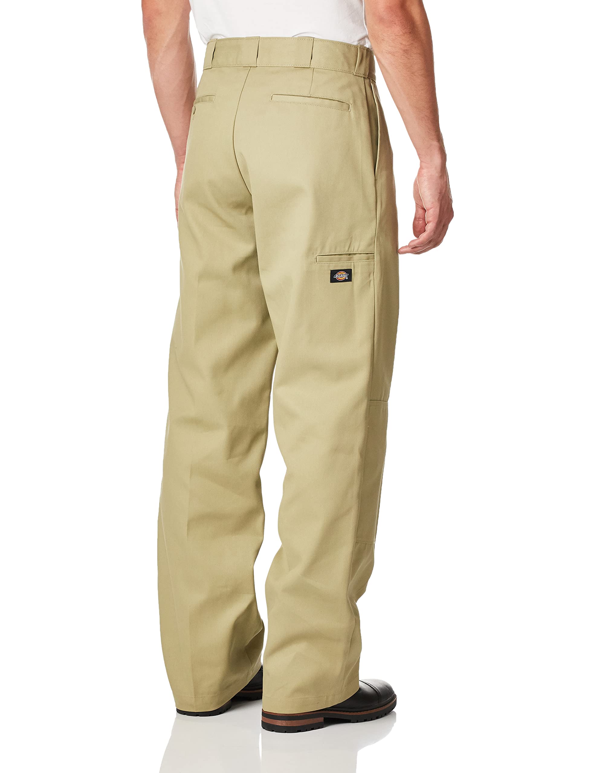 Dickies Men's Loose Fit Double Knee Twill Work Pant, Khaki, 34W x 36L
