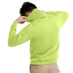 Hanes Men's Pullover EcoSmart Hooded Sweatshirt, safety green, 3XL