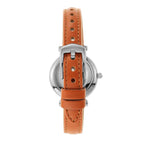Fossil Women's Carlie Mini Quartz Stainless Steel and Leather Watch, Color: Rose Gold/Silver, Luggage (Model: ES4701)