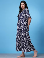OOMPH! Cotton Blend Nighty for Womens | Night Gown | Nighty | Nightdress | Maxi Dress | Sleepwear | Gown for Women | Nighties |
