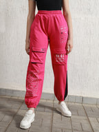 Hubberholme Women Pink Smart Casual Summer Cotton Regular Fit Solid Trousers_31