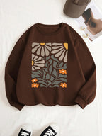 TAGAS Womens Sweatshirt| Jumper Women Winter Wear| Floral Print (Sweatshirt) for Women |Womens Winter wear