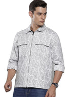The Indian Garage Co Mens Textured Regular Fit Shirt