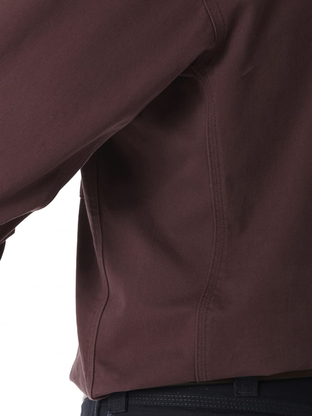 Wrangler Riggs Workwear mens Logger Twill Long Sleeve Workshirt work utility button down shirts, Burgundy, X-Large Tall US