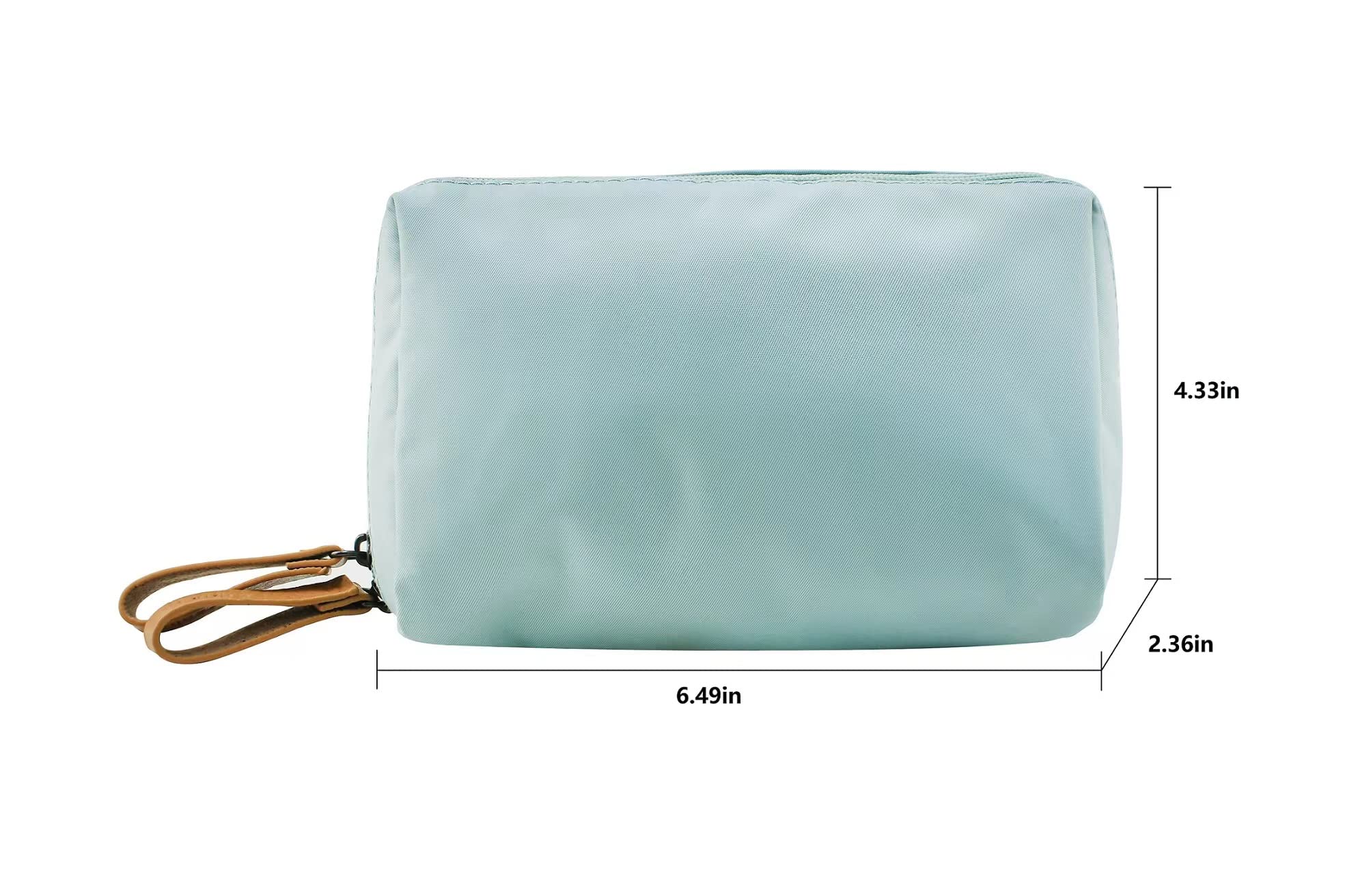 Kososuru Small Makeup Bag for Purse Portable Waterproof Cosmetic Bag Travel Makeup Pouch for Women (Sky blue, Square)