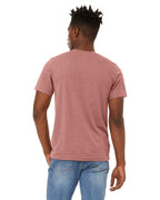 Unisex Sueded T-Shirt - HEATHER RED - XS(D0102H7KP12)