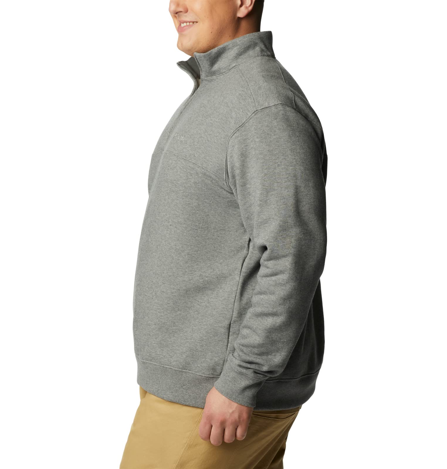 columbia Mens Hart Mountain II Half Zip Jacket, charcoal Heather, Medium
