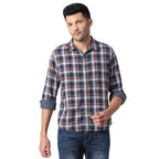 Pepe Jeans Cotton MenS Regular Fit Checked Shirts Navy, Medium