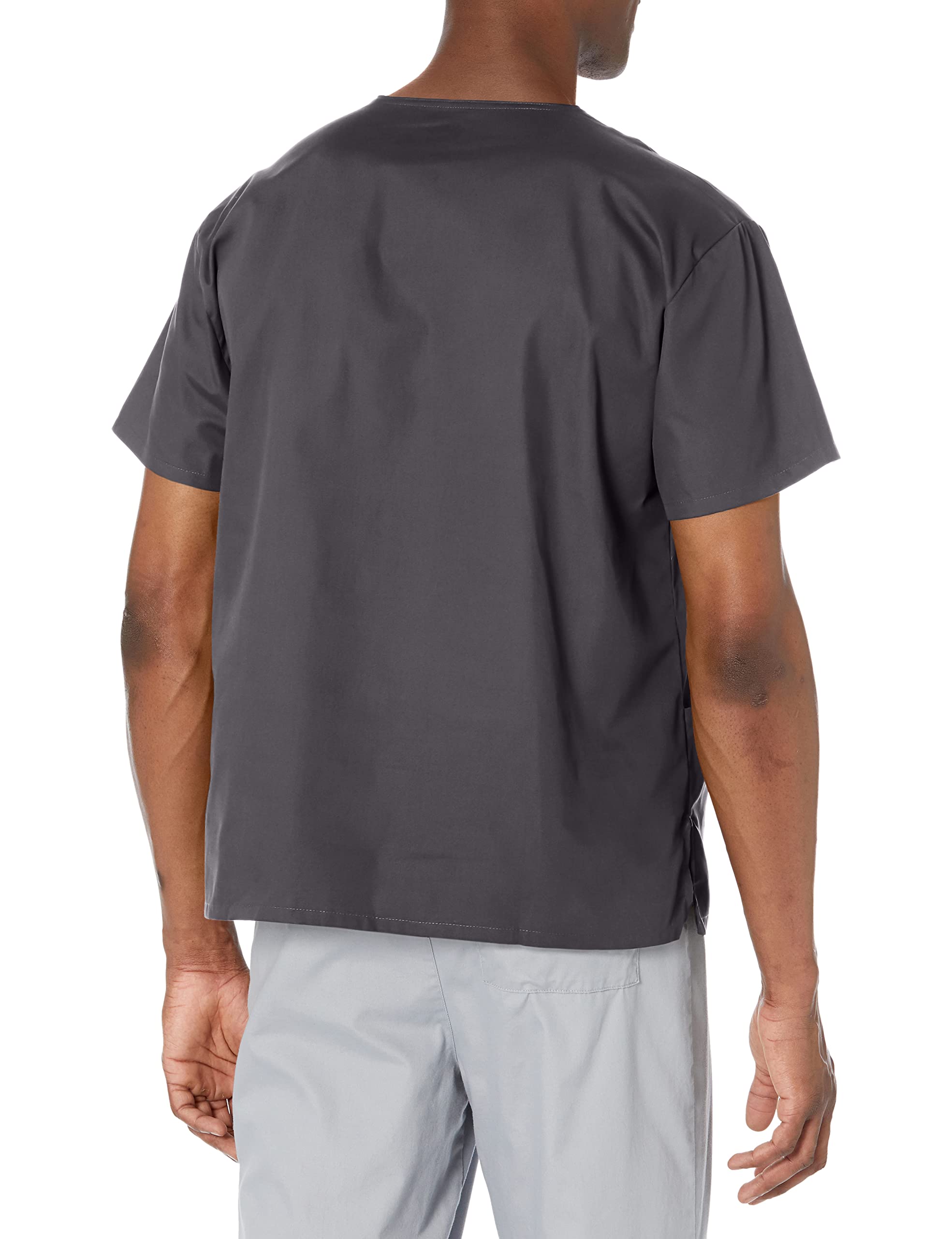 Cherokee womens Signature 86706 Missy Fit V-neck Top (Size 2x-5x) medical scrubs shirts, Pewter, 3X-Large Plus