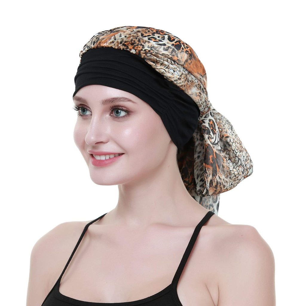 Ladies Chemo Turban Hats Beanie Scarf Cancer Headwear for Hair Loss Patients