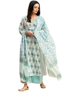 Greciilooks WomenS Stylish Ethnic Printed Straight Kurta Set With Pants And Dupatta For Festive, Wedding, Party, Office & Casual