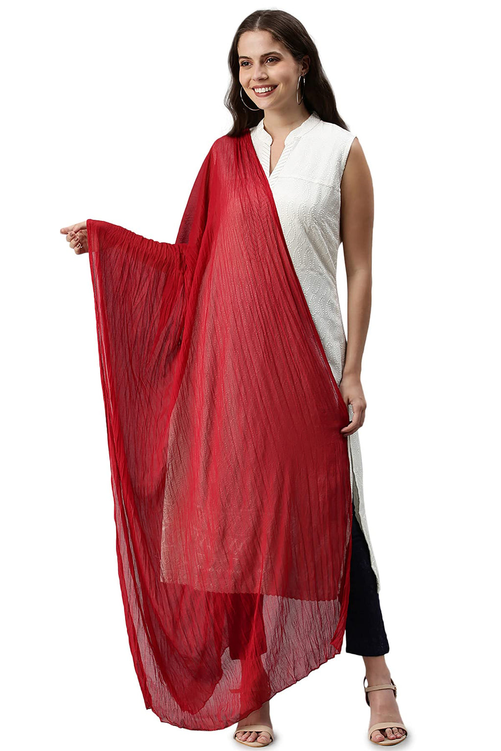 Soch Women Georgette Solid Dupatta