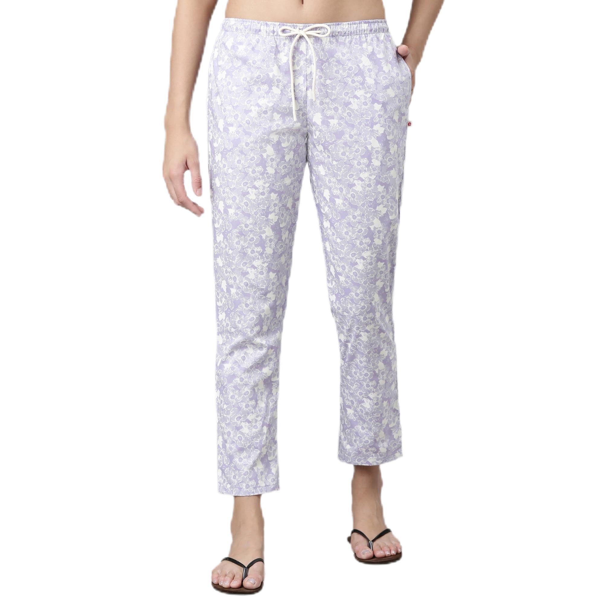 Enamor E4A5 Mid-Rise Straight Leg Pant for Women with Side Pockets