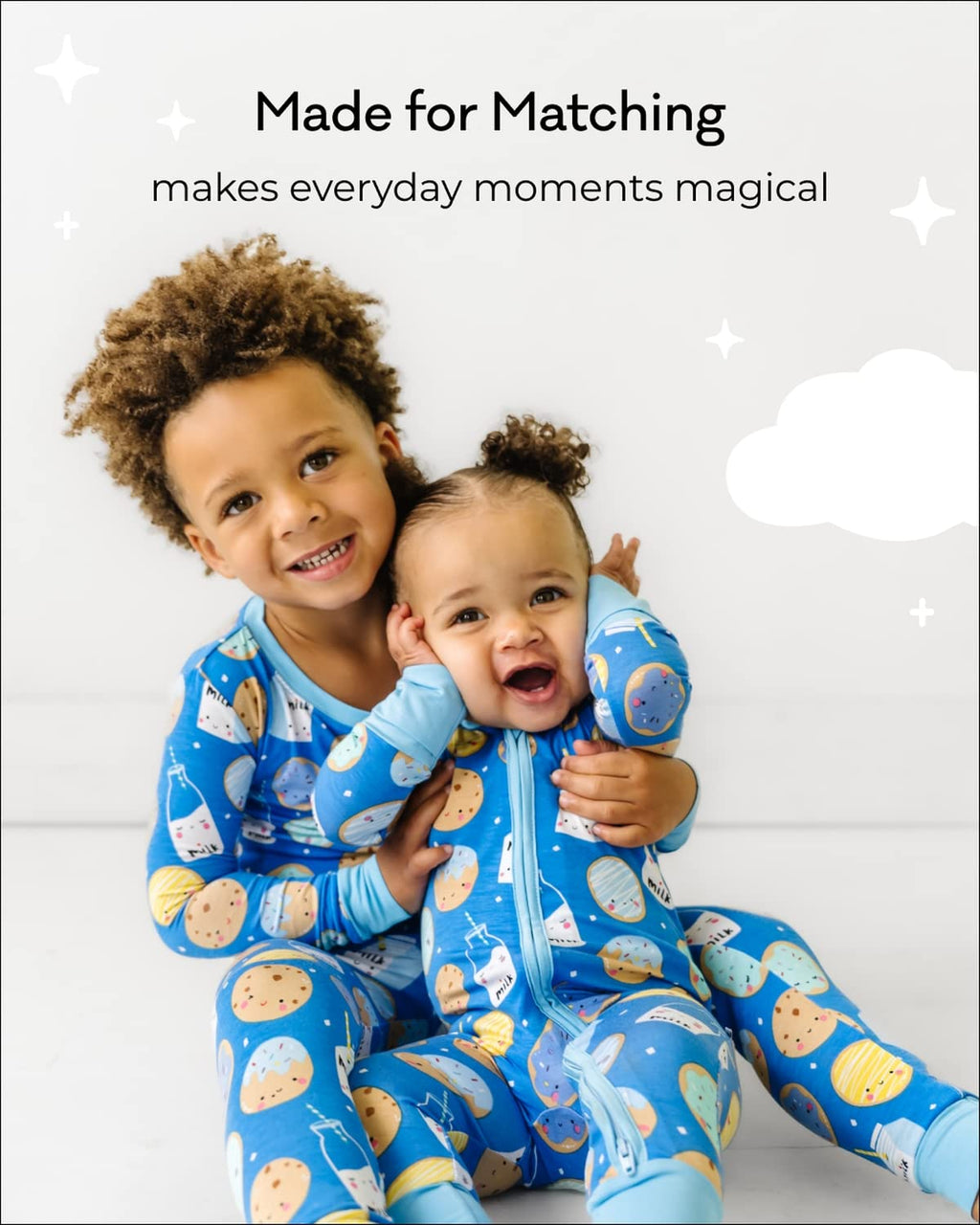 Little Sleepies Two-Piece Unisex Pajama Set, Bamboo Viscose PJs, Bananas, 4T