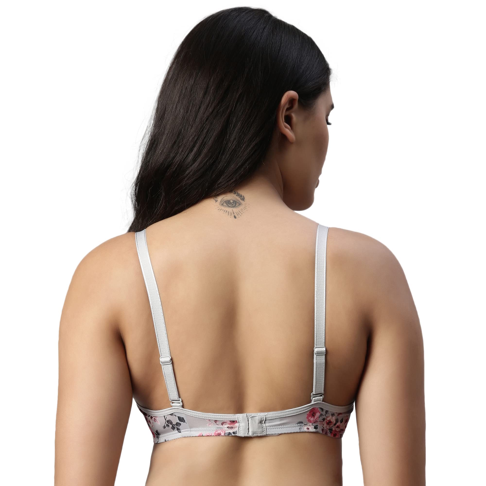 Enamor F023 Perfect Plunge T-shirt Bra Padded, Wirefree & Medium Coverage