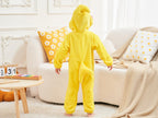 LOLANTA Shark Jumpsuit Costume for Kids One Piece Animal Romper for Kids Halloween Fancy Dress (Yellow, 2-3T)
