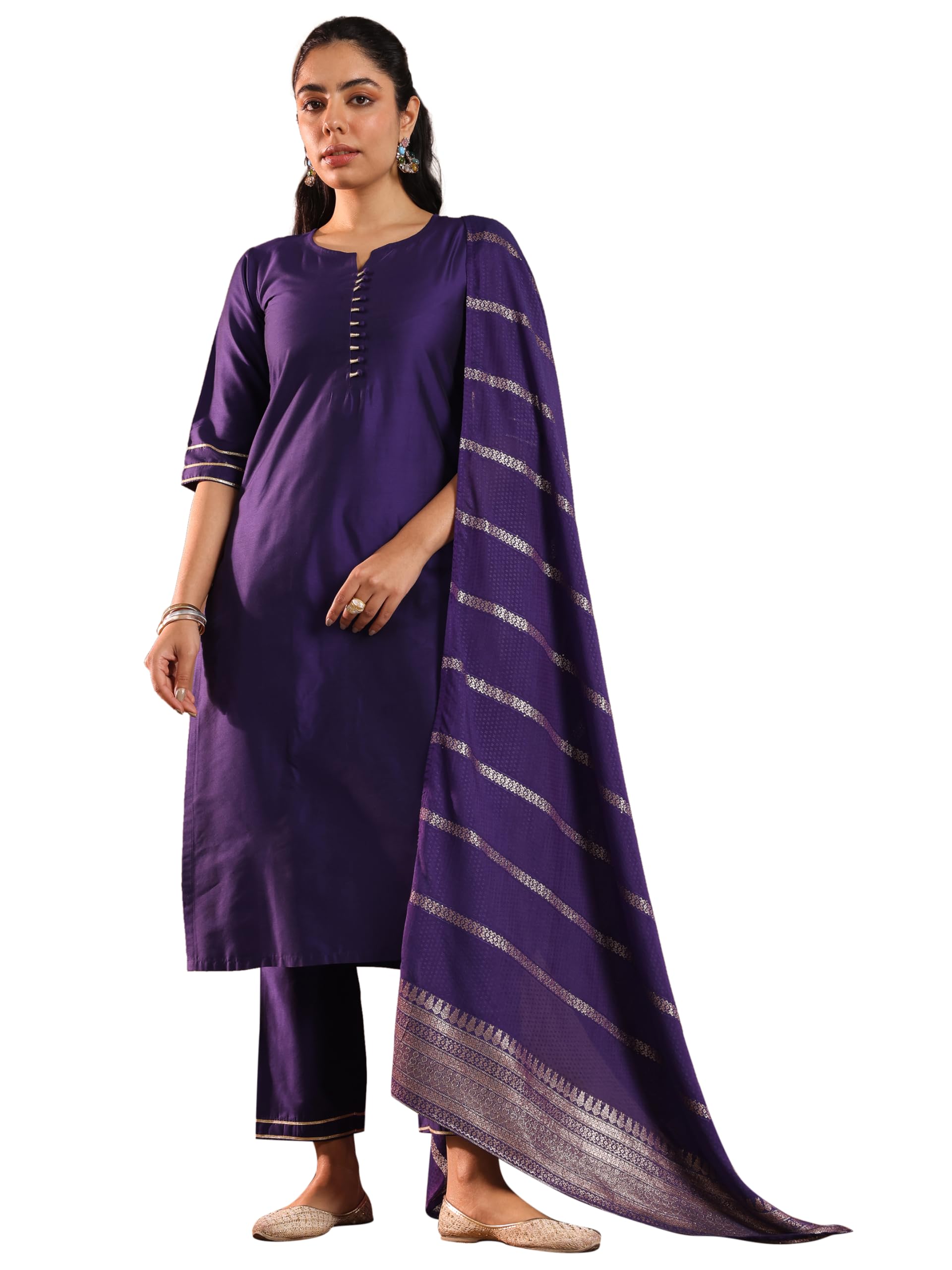 Libas WomenS Silk Blend Kurta Set (Gs891