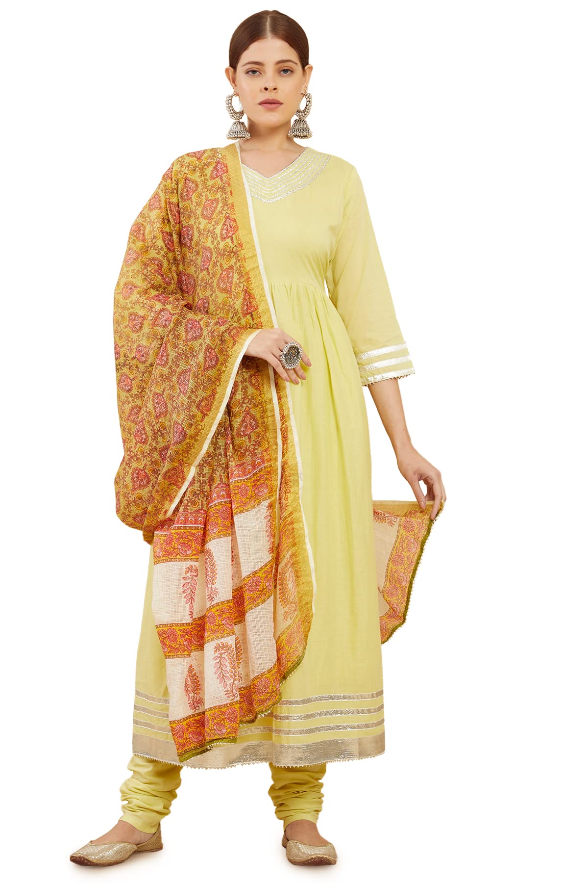 Soch Women Cotton Solid Suit Set