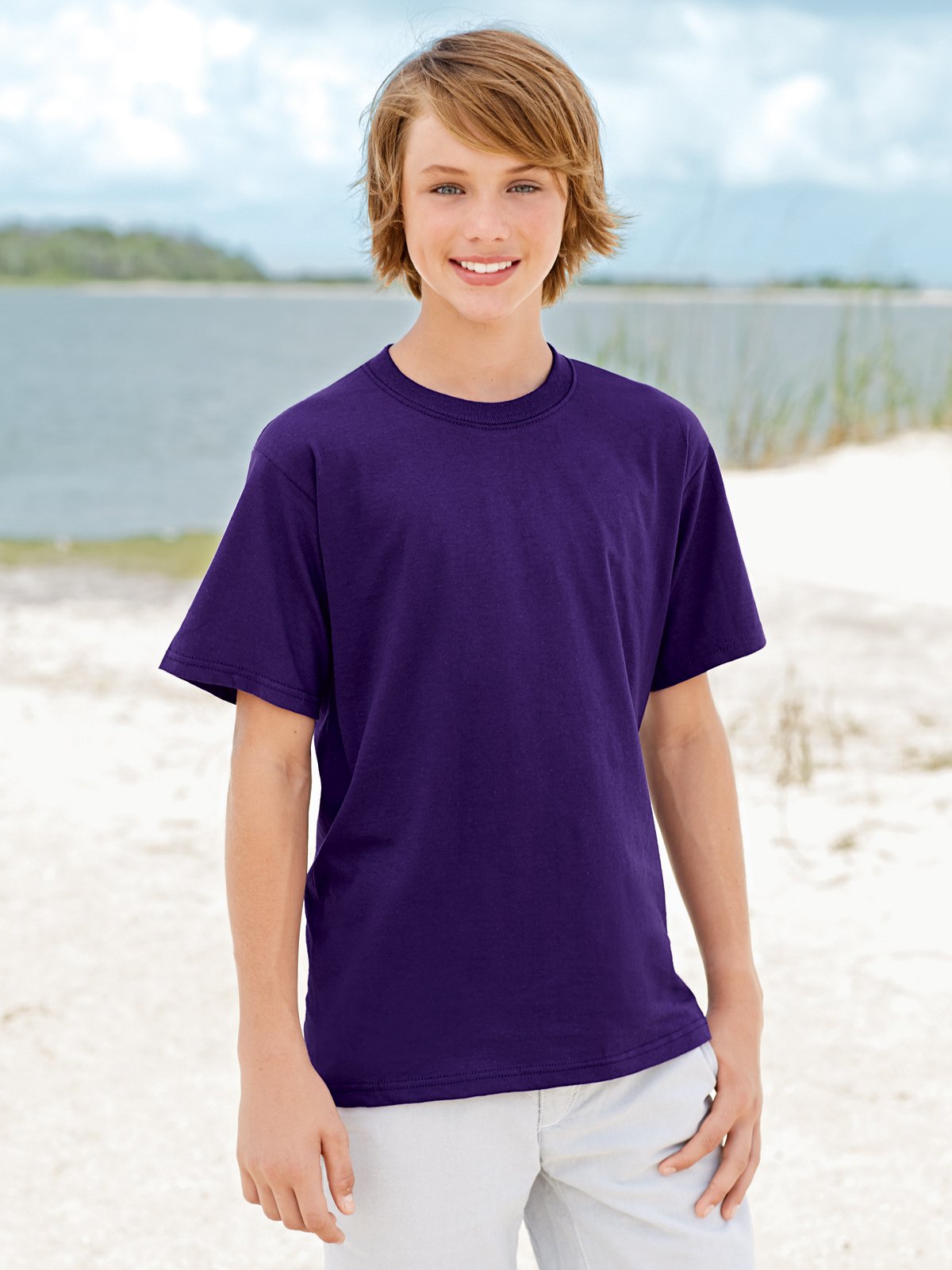 Youth HD cottonT-Shirt - WHITE - XS(D0102H7D4PJ)
