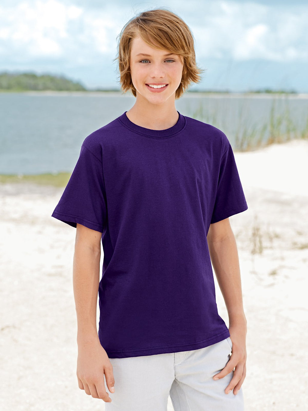 Youth HD cottonT-Shirt - WHITE - XS(D0102H7DN36)