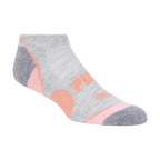 PUMA Women's 8 Pack Low Cut Socks, Steel Grey/Orange, 9-11