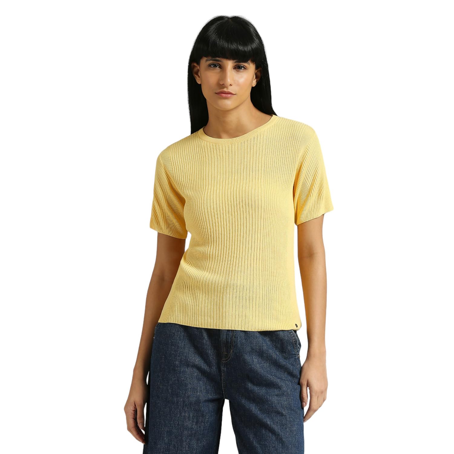 Pepe Jeans WomenS Slim Fit T-Shirt (Pl702181_Yellow