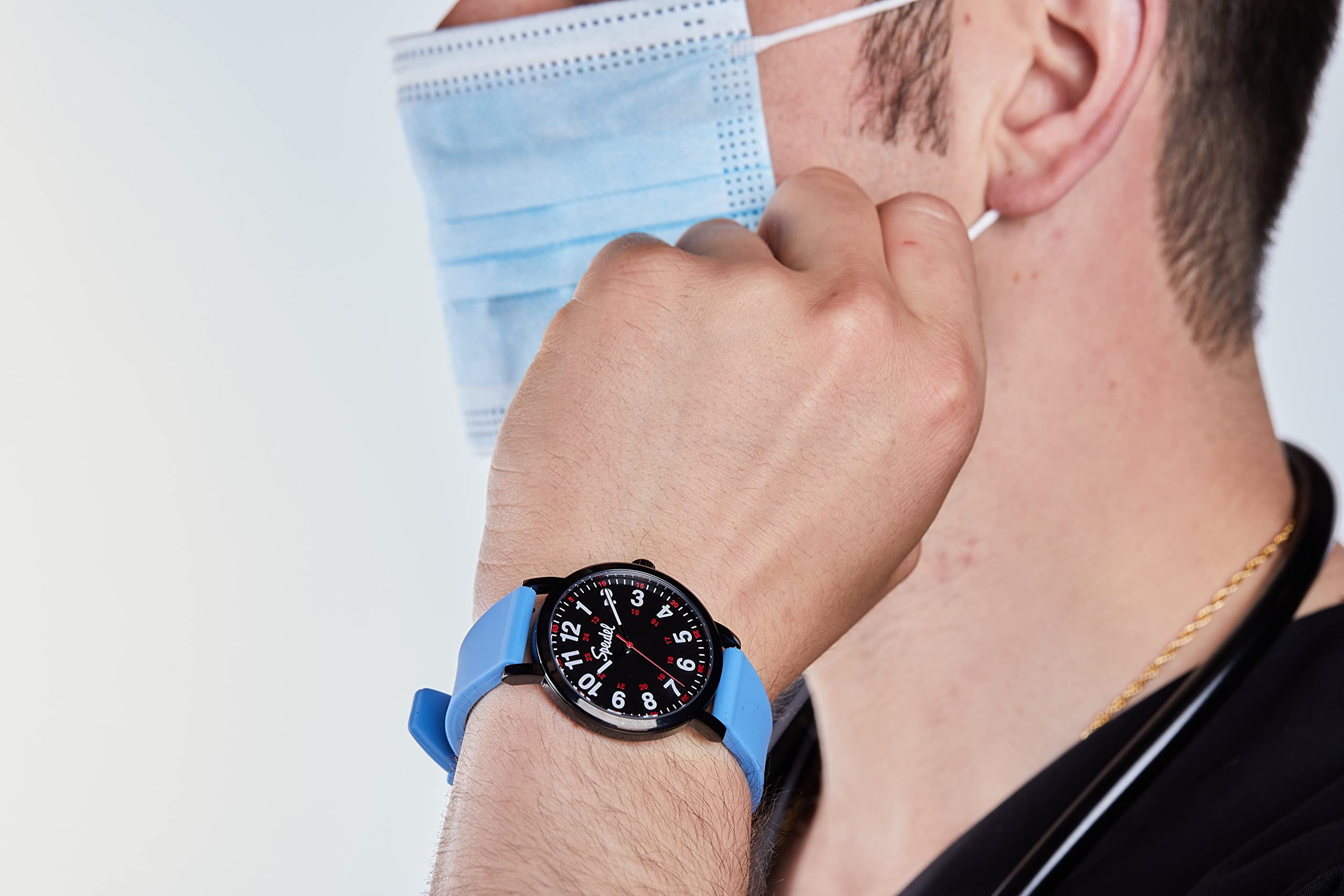 The Original Scrub Watch for Medical Professionals & Students, various scrub colors Blue