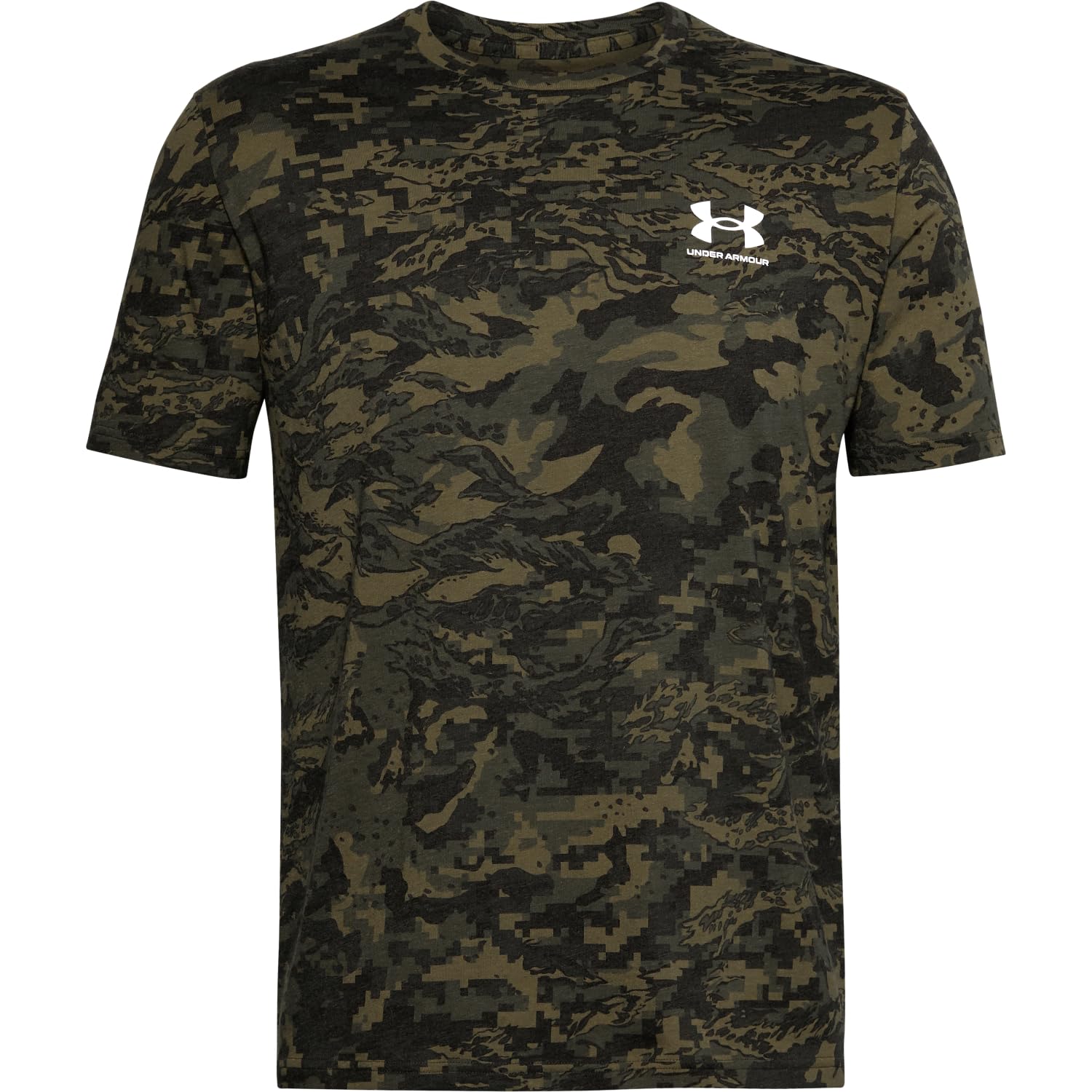 Under Armour Men's ABC CAMO Short-Sleeve T-Shirt, Black (001)/White, 3X-Large Tall
