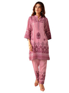 Libas WomenS Cotton Blend Co-Ords (400797_Pink